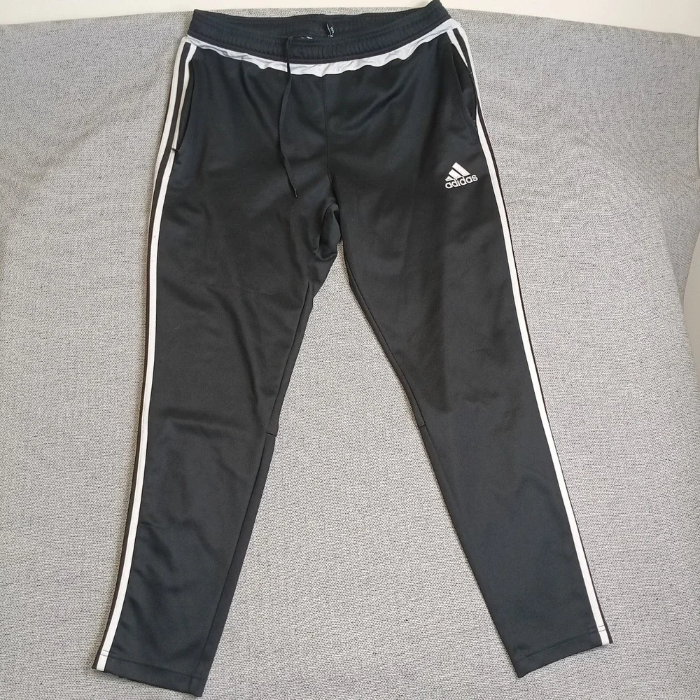 Adidas Tiro Training Pants Mens XL Black Good Climacool Tapered Soccer Joggers